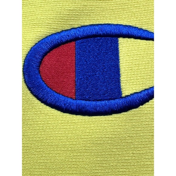 Vintage 70s Champion Hoodie Red Label Reverse Weave Warm Up Medium **Stain** - Picture 3 of 16